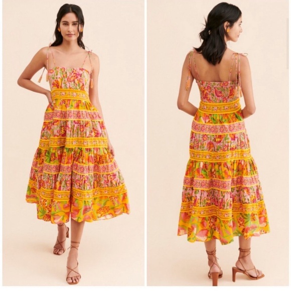 FARM Rio Midi Colorful Dress - Picture 3 of 10